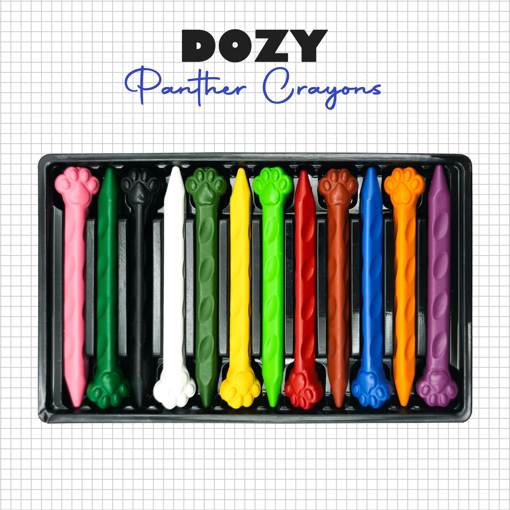 Panther Crayons 12