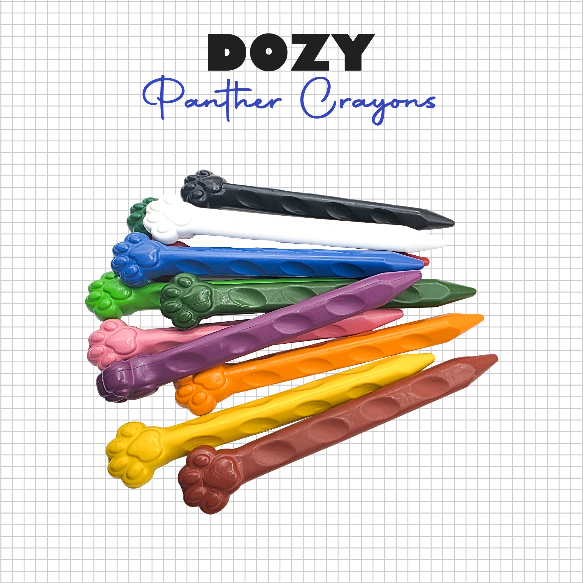 Panther Crayons 12
