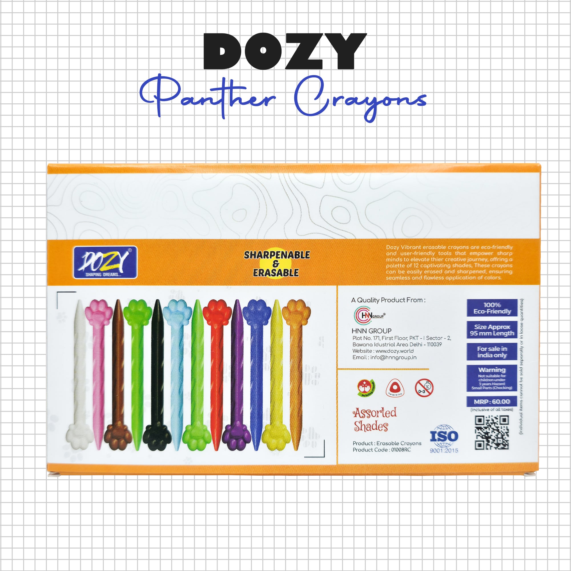 Panther Crayons 12