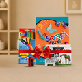 DOZY Complete Kids Art & Craft Set – Scrapbook, 12 Color Pencils with Sharpener & Plastic/Erasable Crayons Kit