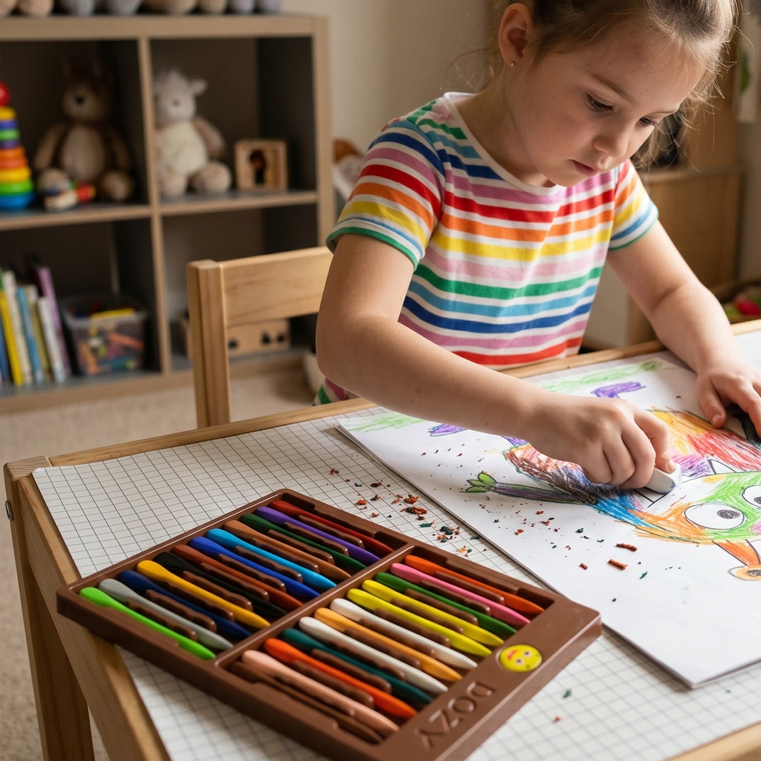 Triangular Erasable Crayons 24