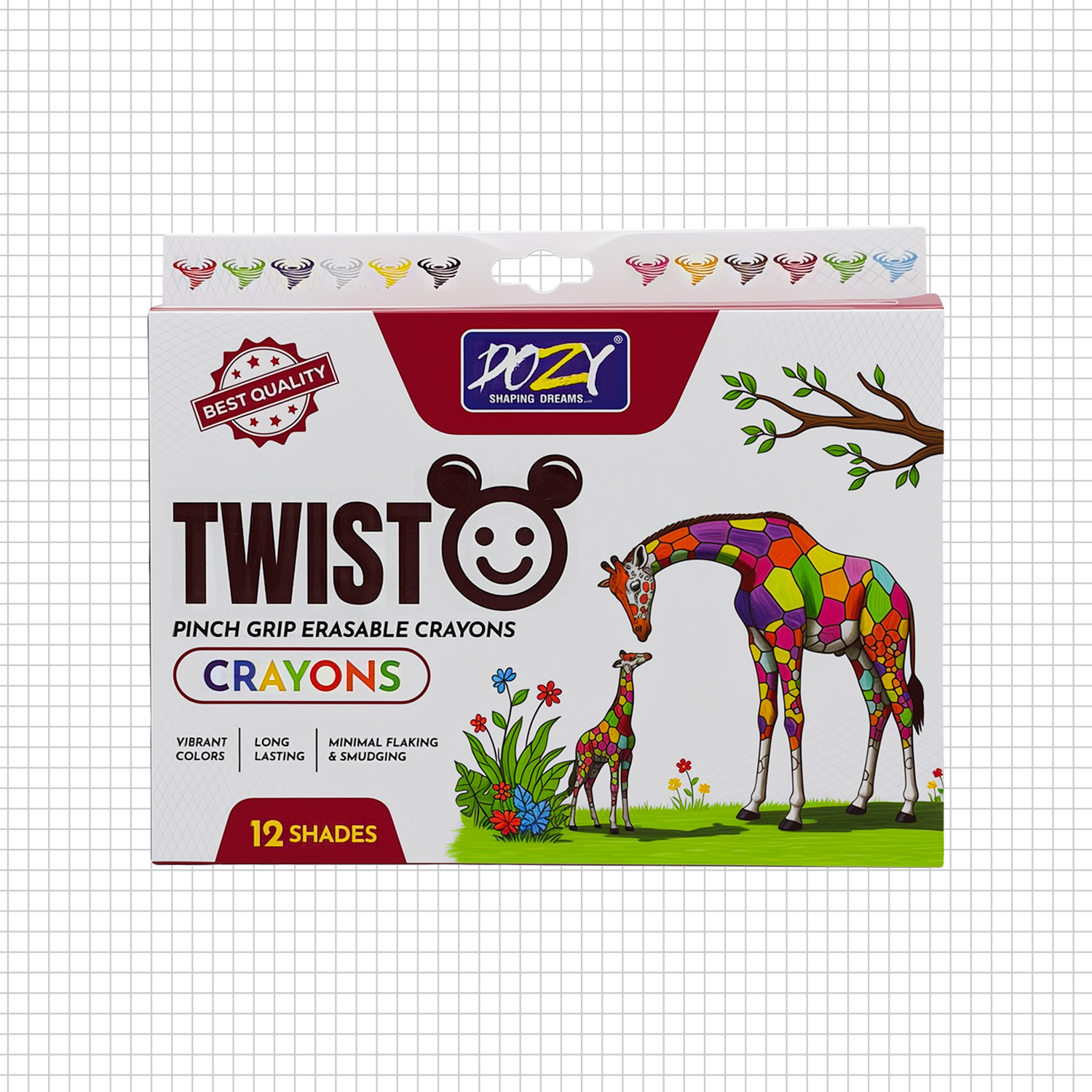 Twisto Erasable Crayons 12