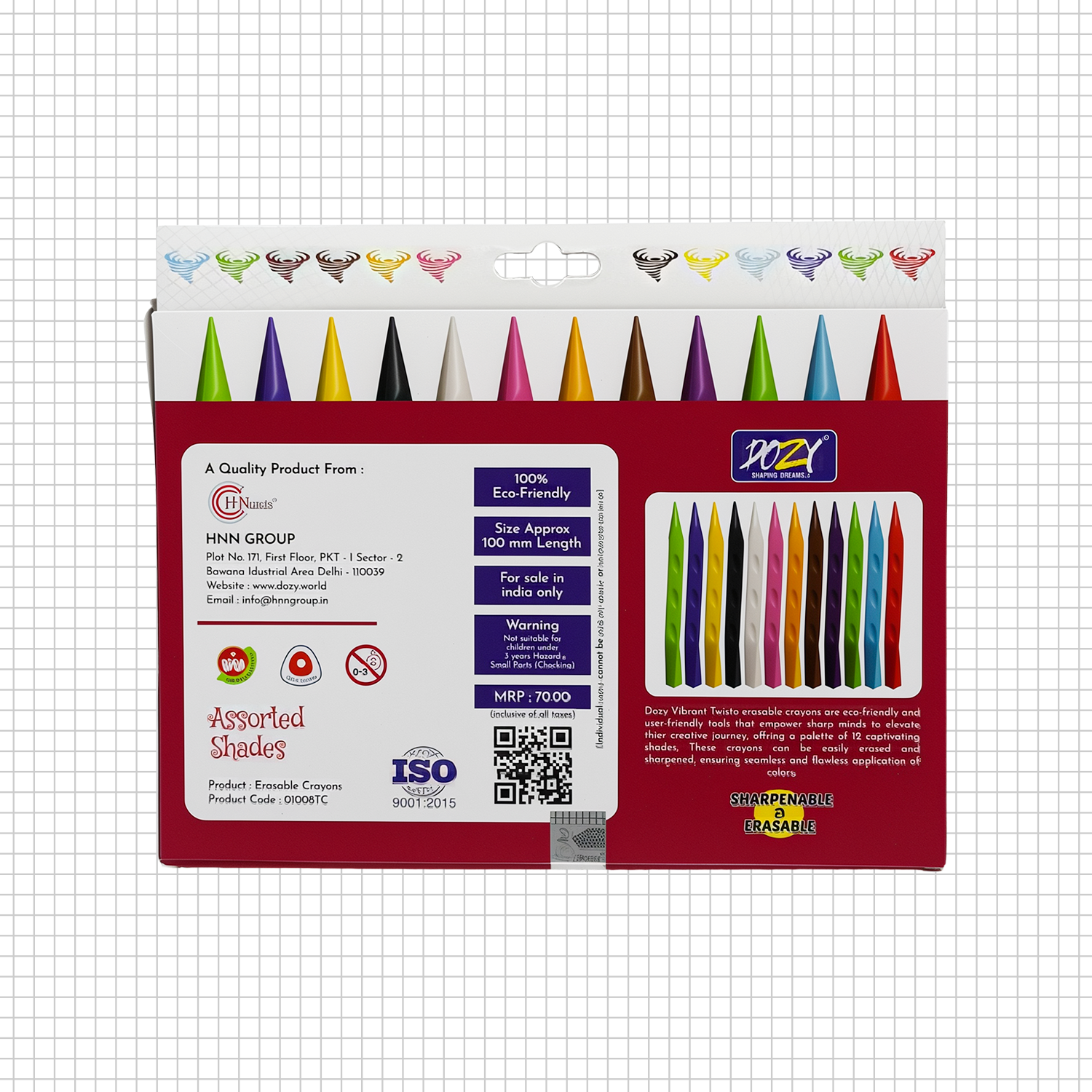 Twisto Erasable Crayons 12