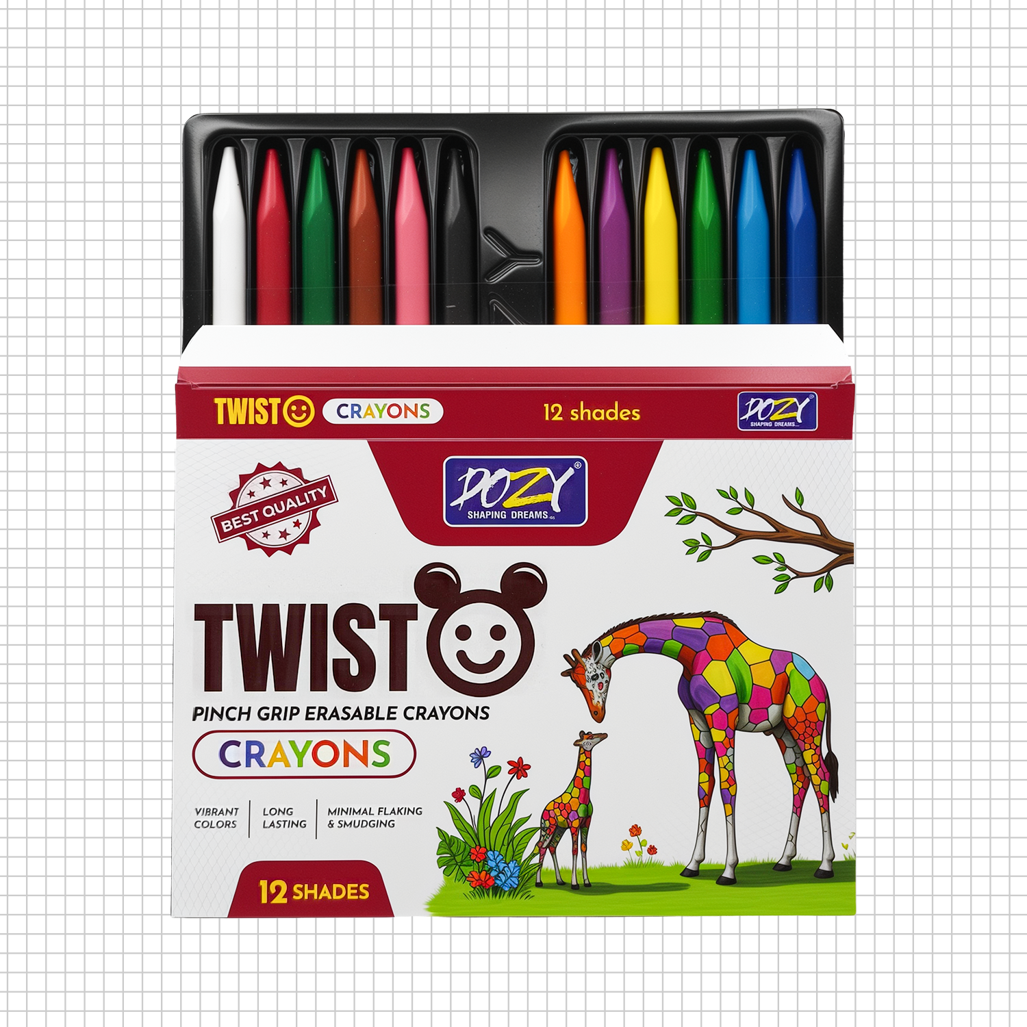 Twisto Erasable Crayons 12