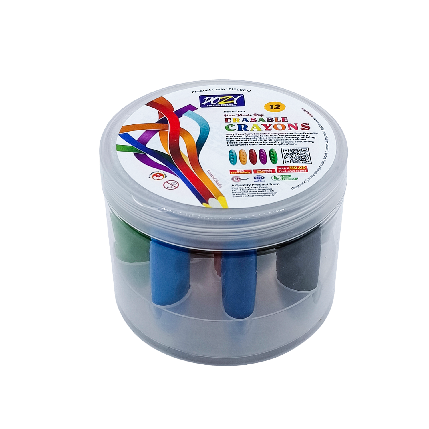 Premium Erasable Crayons 12