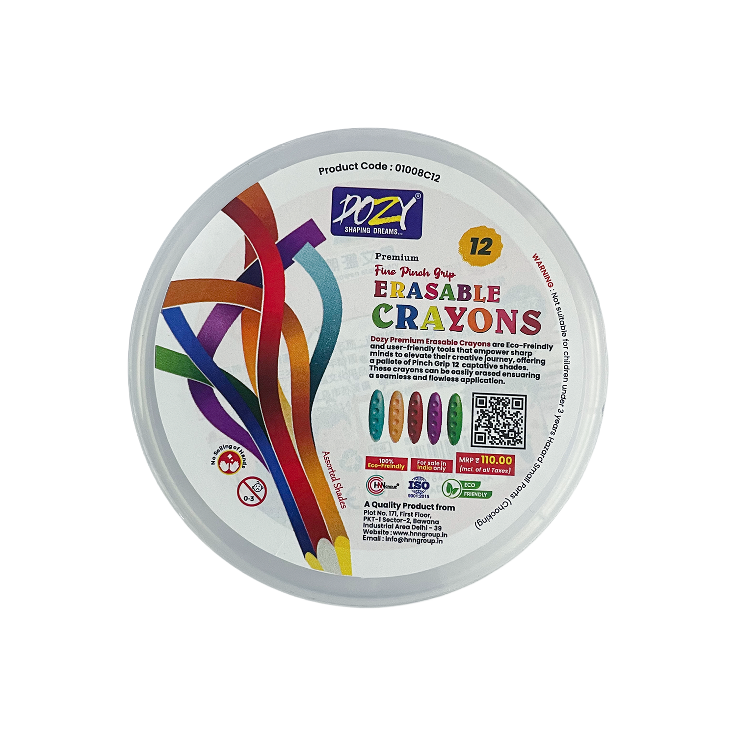 Premium Erasable Crayons 12