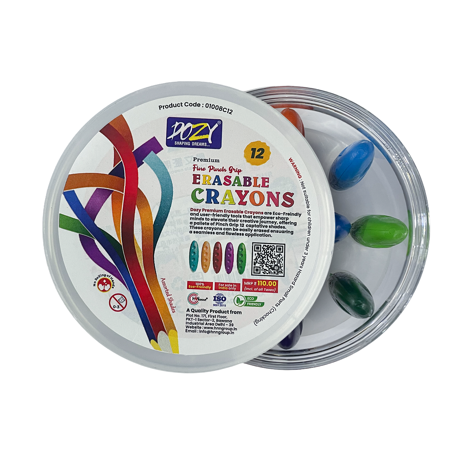 Premium Erasable Crayons 12