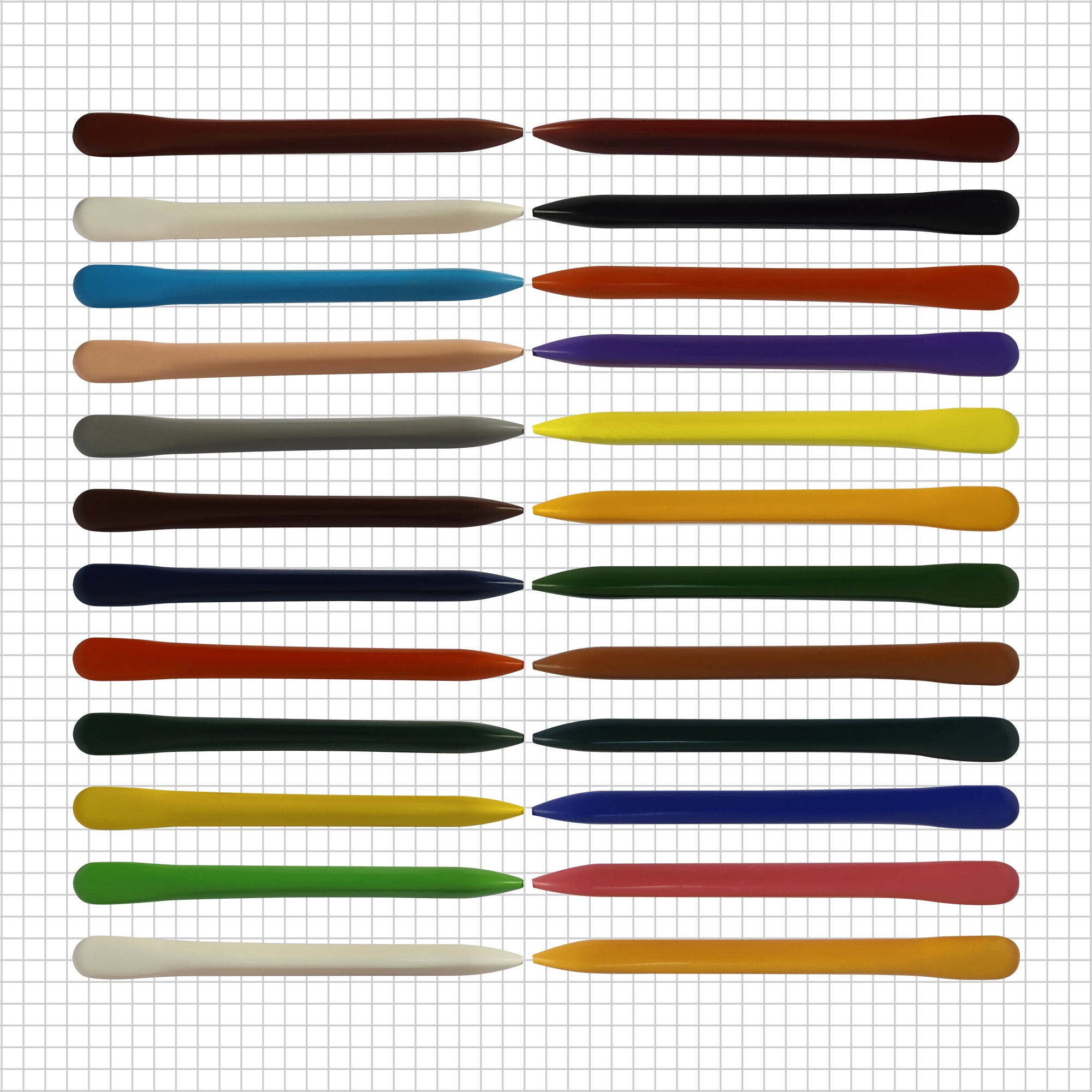 Triangular Erasable Crayons 24