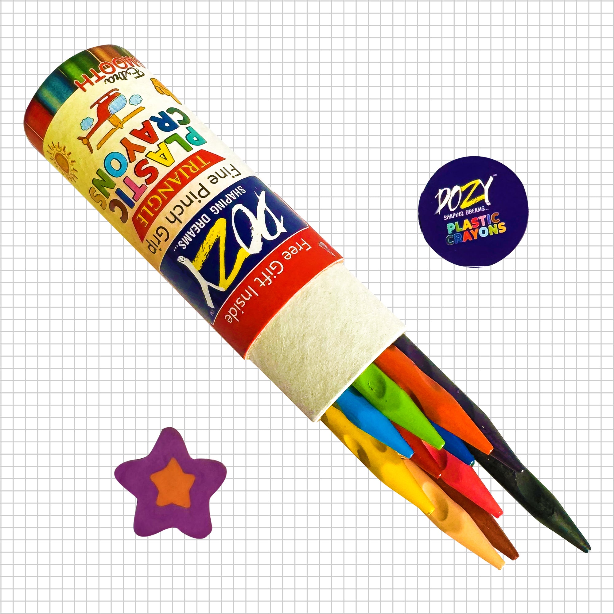 Pinch Grip Crayons Round 12