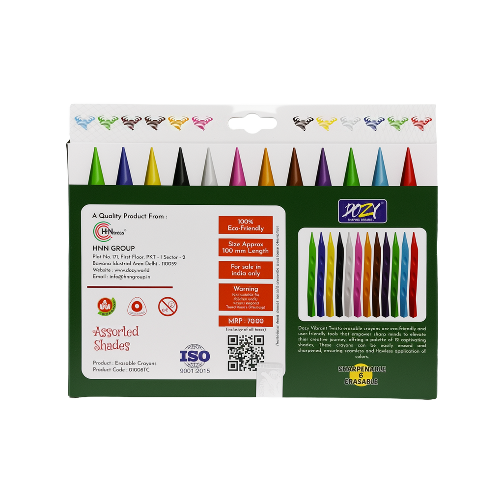 Twisto Erasable Crayons 12