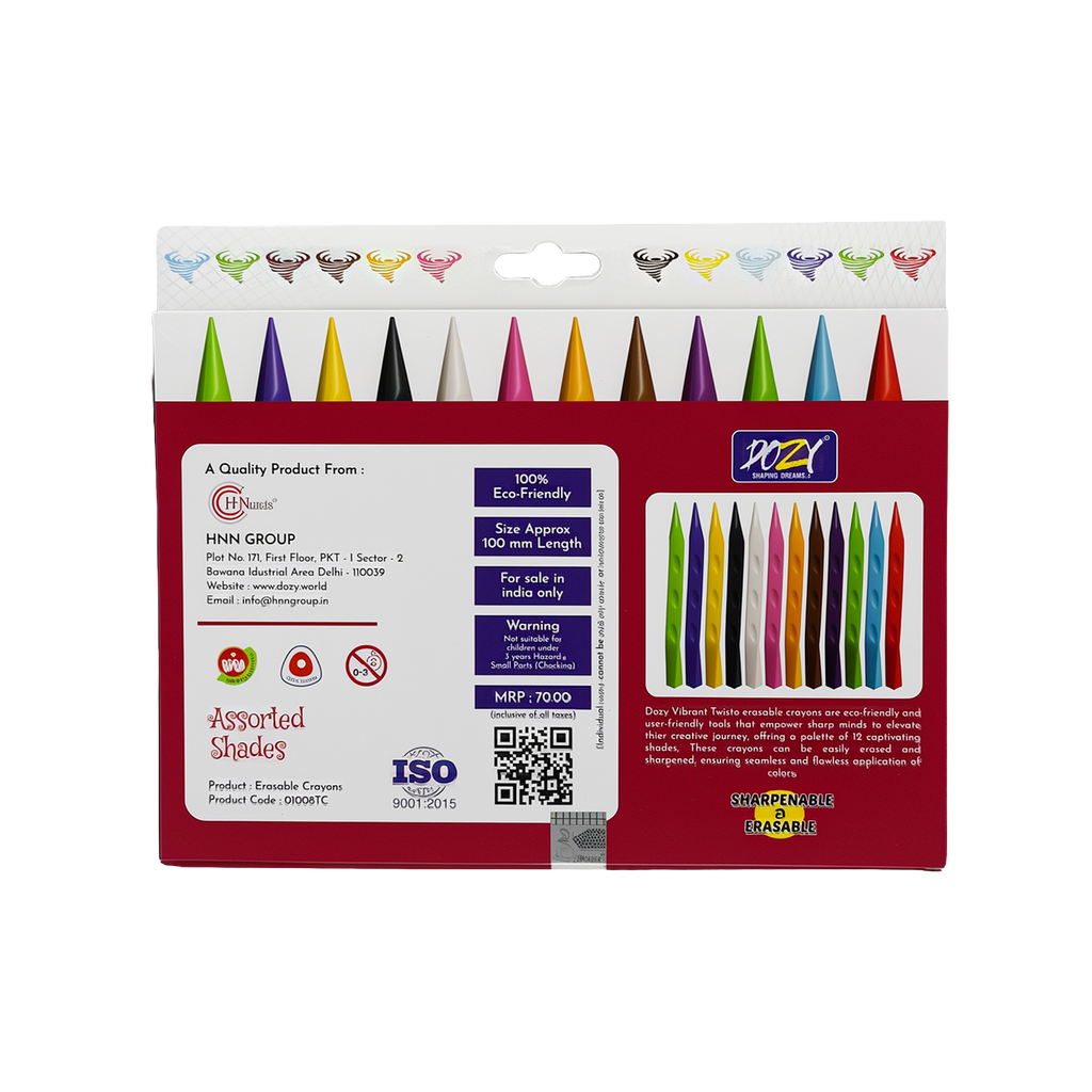 Twisto Erasable Crayons 12