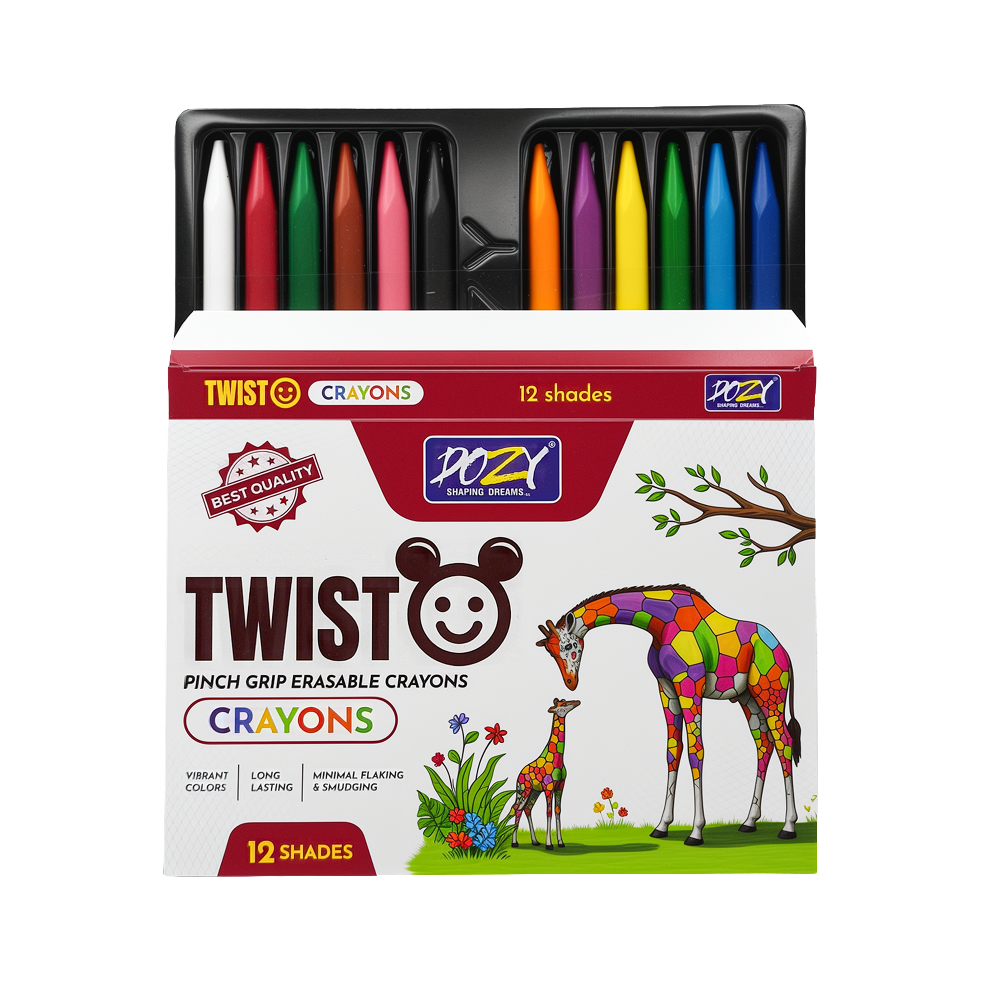 Twisto Erasable Crayons 12